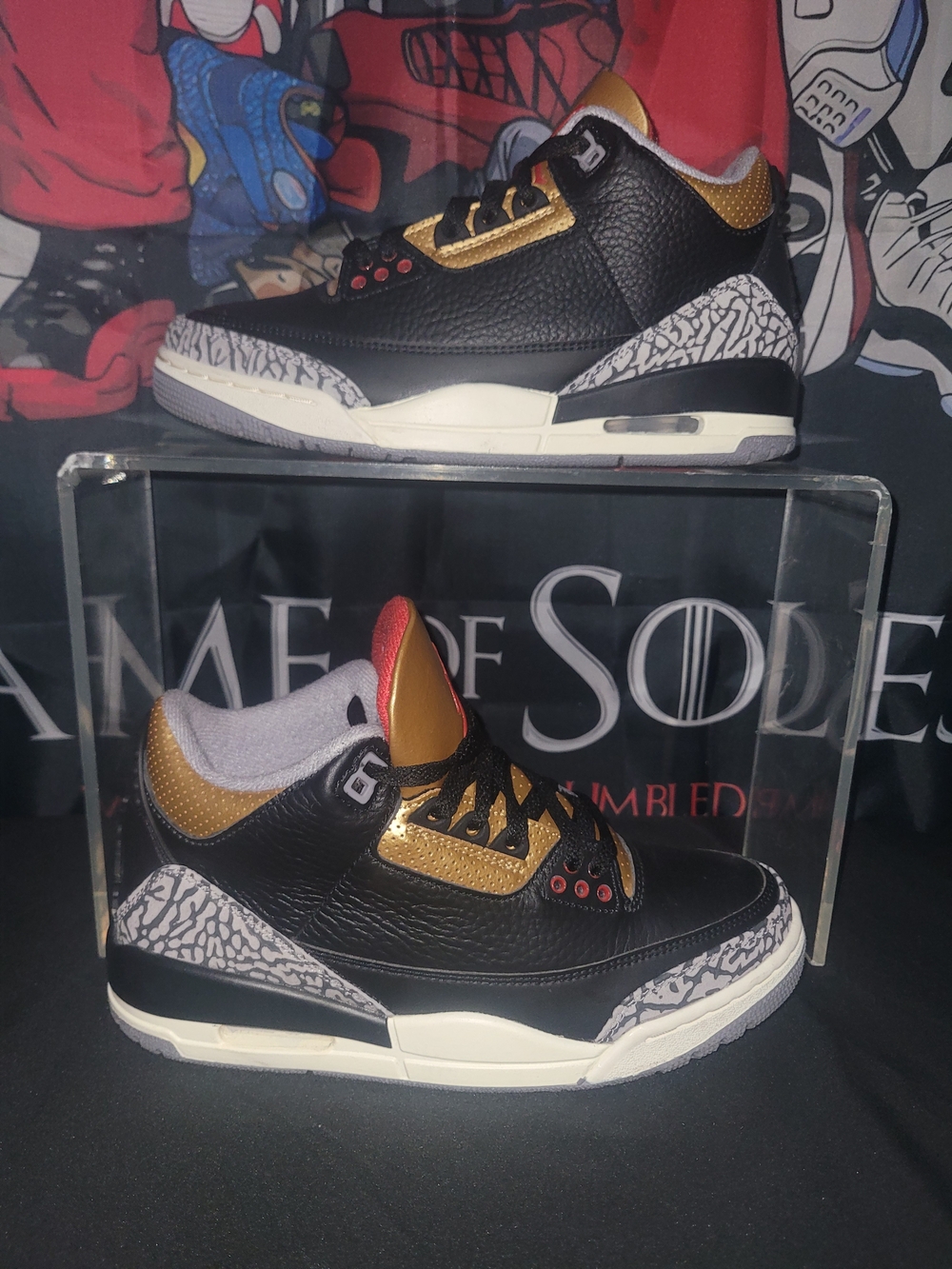 Jordan 3 Retro Women’s Black/Gold/ Sneakers